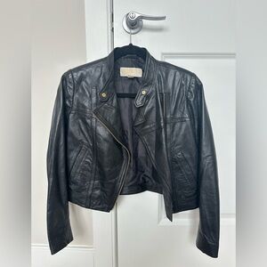 Michael Kors Small Black Leather Jacket
